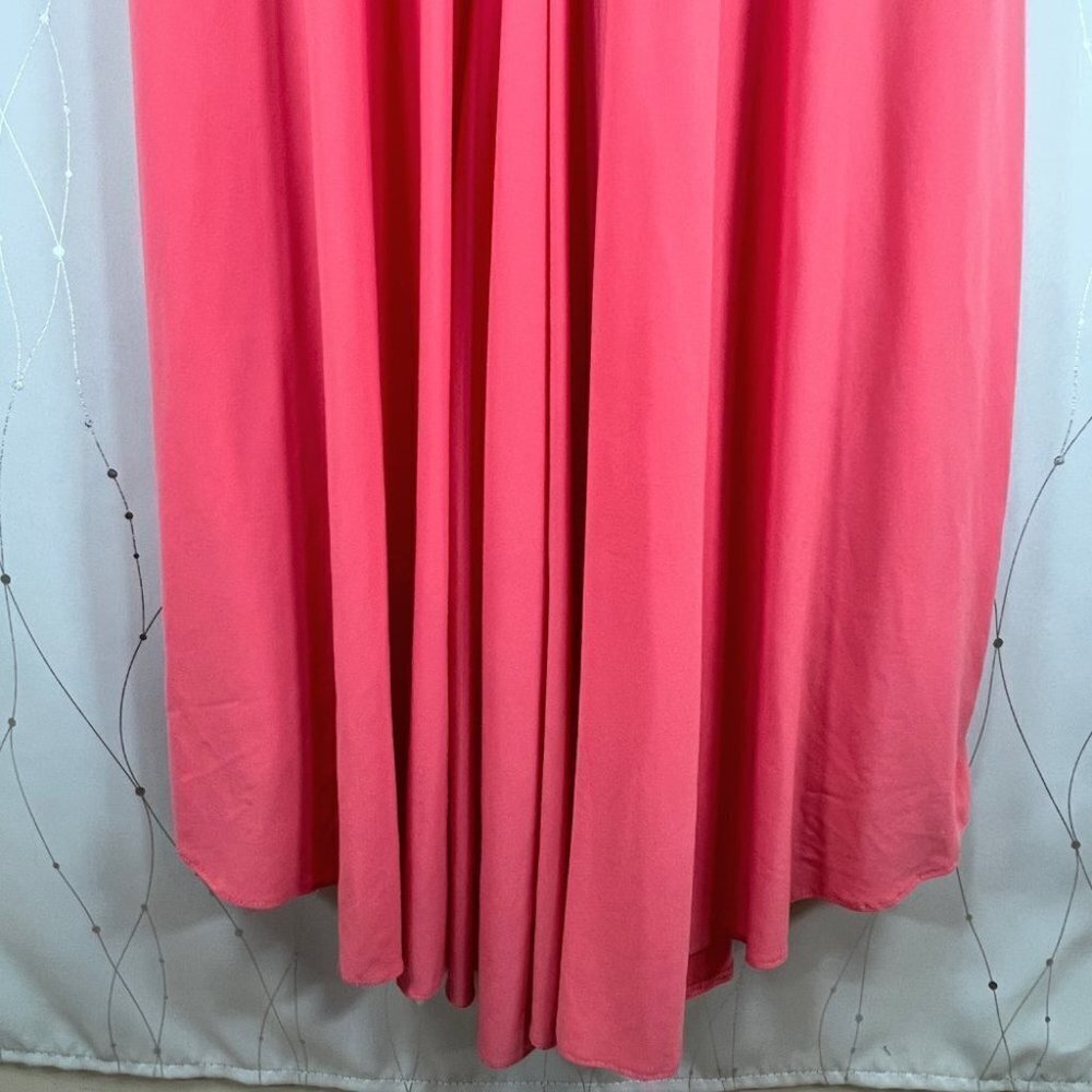 NWT Sherri Hill 50998 Coral Pink Lace Formal Gown $498 - Picture 11 of 12